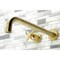 Kingston Brass KS8047DX Wall Mount Tub Faucet, Brushed Brass KS8047DX - alternate 2